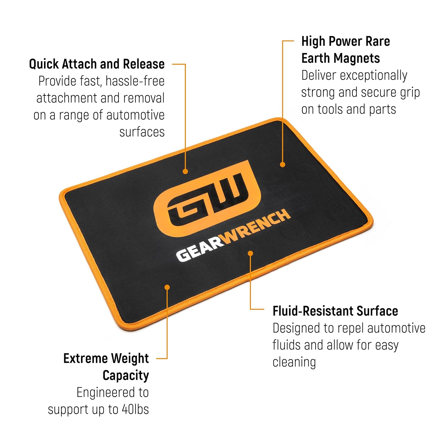 GEARWRENCH 18' X 12' High Strength Magnetic Tool Mat | GWMAGMAT1812