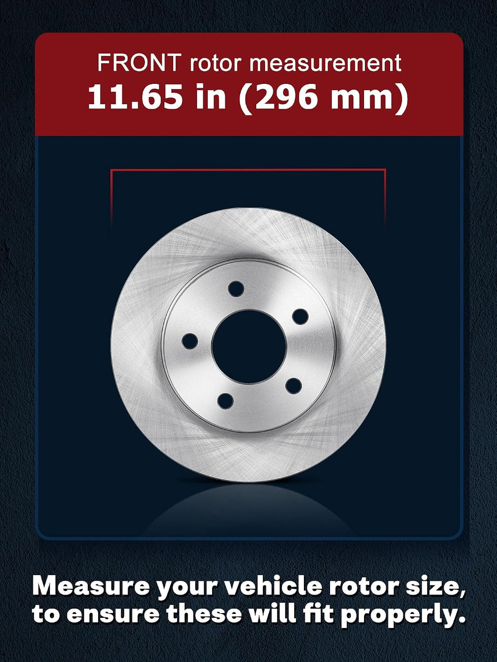 ALLCOMBO 11.65' Front and 11.5' Rear Brake Kit for 2013 2014 2015 Chevrolet Malibu, 2016 Chevy Malibu Limited, for Buick LaCrosse Regal Brakes and Rotors Kit Front and Rear, Ceramic Replacement