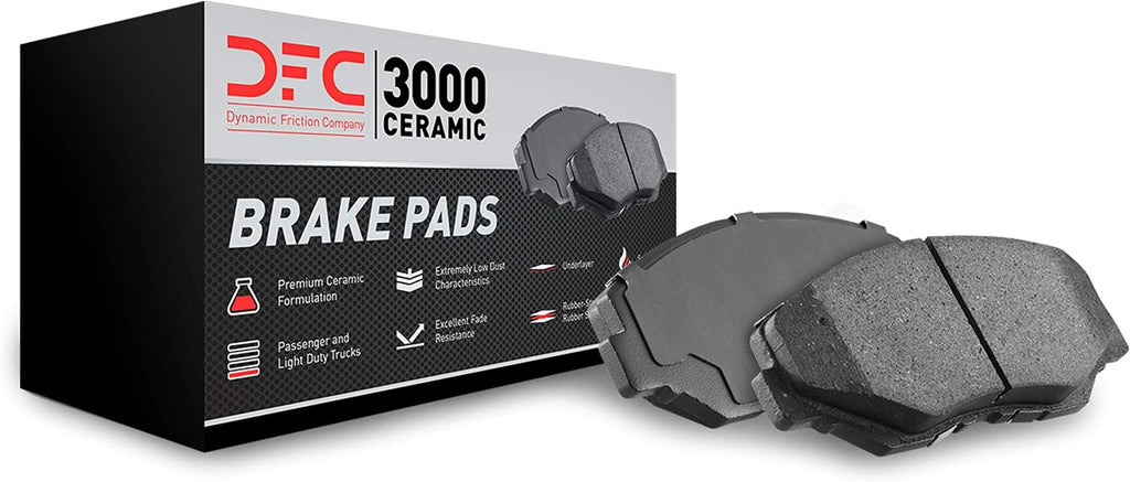 Dynamic Friction Company Front Brakes and Rotors| Automotive Replacement Brake Kits| Front 3000 Ceramic Brake Pads and Rotors Kit| Fits 2009-2016 Audi A4, 2009-2015 Audi A5