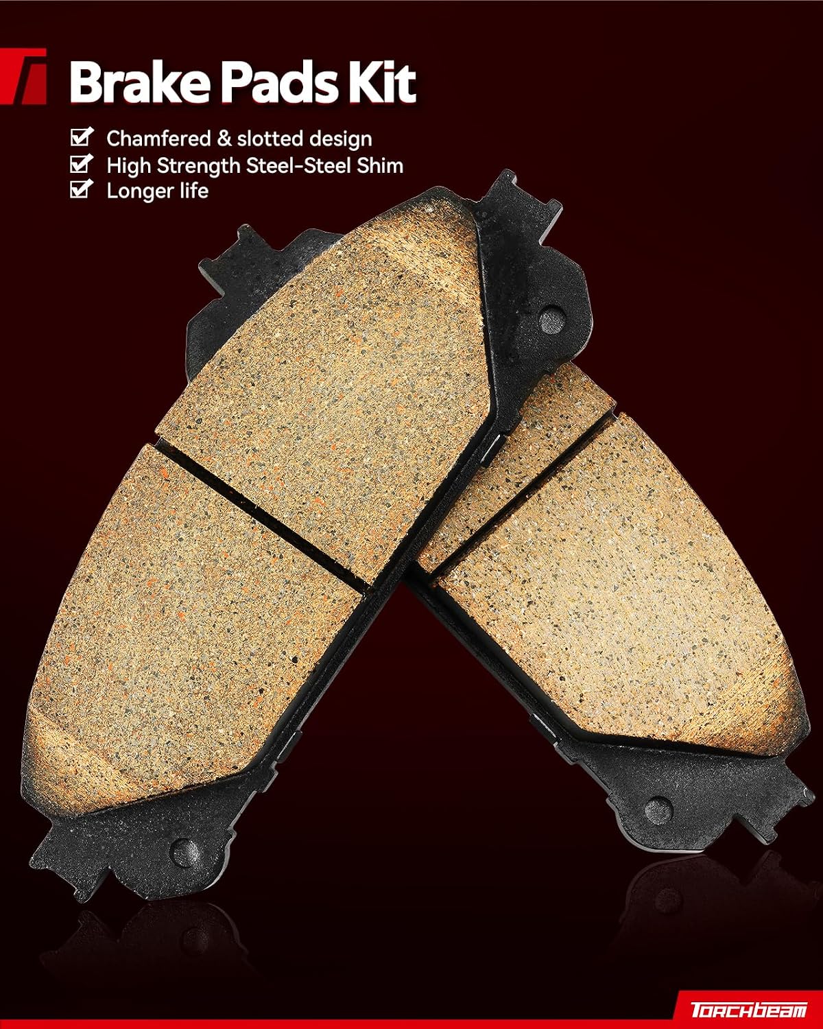 Torchbeam 11.81 inch (300mm) Brake kit|Brake Pads and Rotors Kit Compatible with 1999-2004 Honda Odyssey, 2001-2002 Acura MDX,Disc Brake Rotors + Ceramic Pads Kit,6pcs,31275 D793