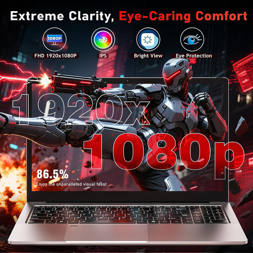 Gaming Laptop Computer,16 Inch Office 365 Lap Top PC 2026 Window 11 Pro,AMD Ryzen 7 5825U (8C/16T, Up to 4.5GHz),32GB RAM 1TB SSD,Backlit Keyboard,Radeon Graphics,16' 1080P FHD,WiFi6,BT 5.2