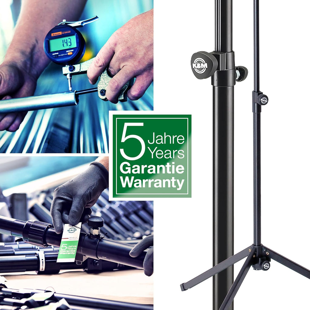 K&M - Konig & Meyer 18810.015.91 Table Style Keyboard Stand Omega - Sturdy Heavy Duty Adjustable Frame - Folds Flat Portable - Fits Piano and Electric Keyboards - For Adult and Youth Musicians - Red