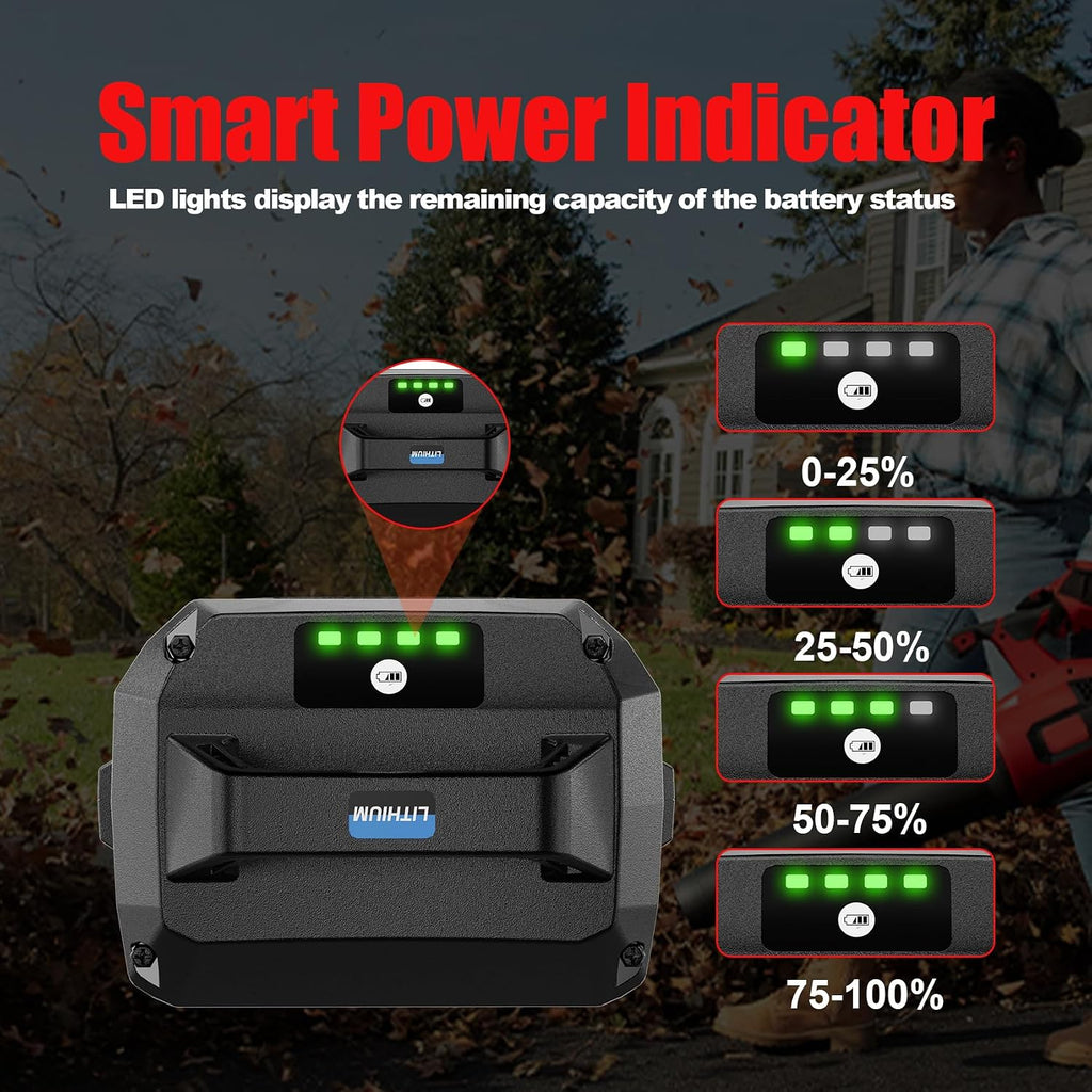 TenHutt 60V 5.0Ah Li-ion Battery, Replacement for Toro 60v Flex Force Battery 88650 88660 88640 88625 88675 88620 88602, Compatible with Toro 60 Volt Power System Tools & Chargers 88605 88610 88602