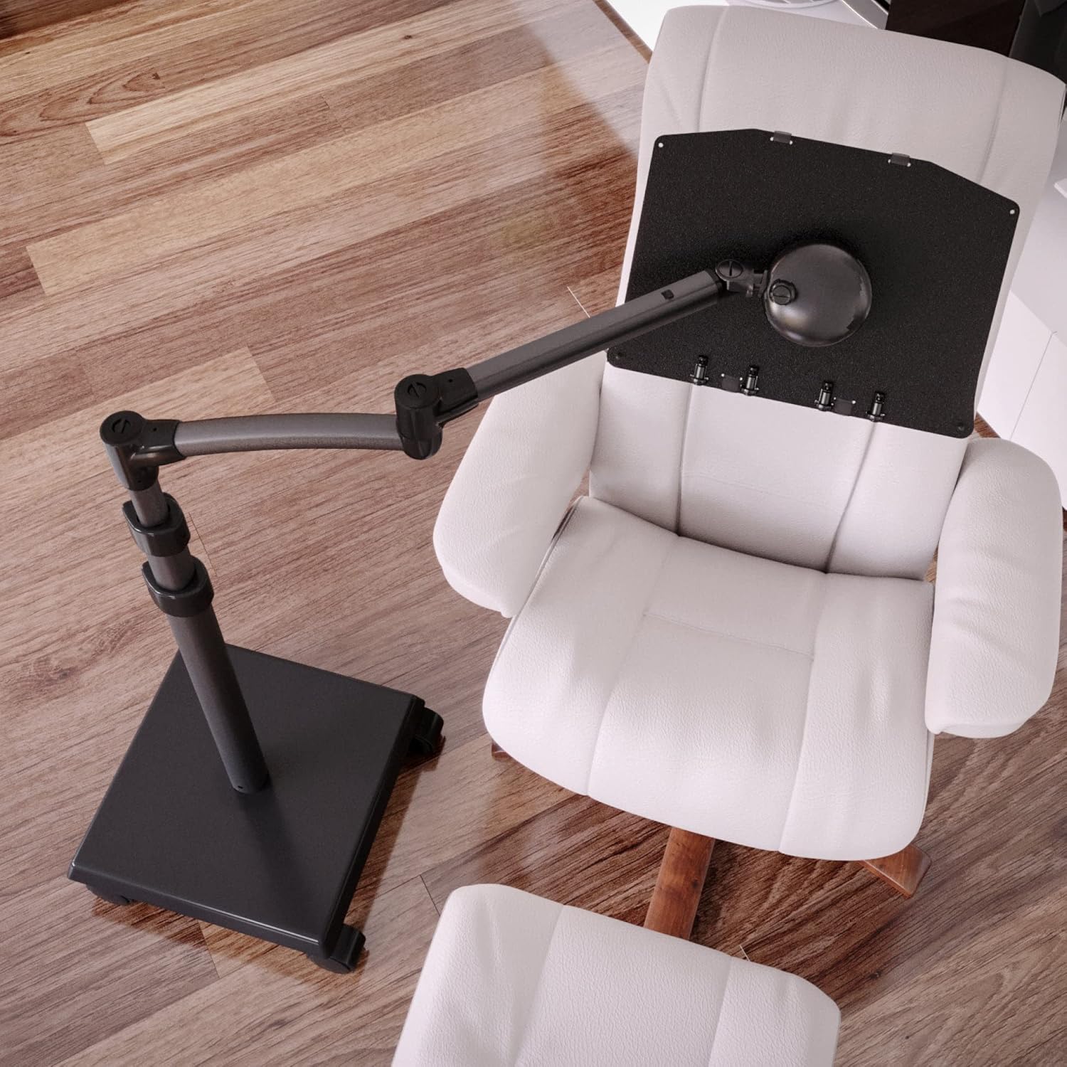 LEVO G2 Book Holder Floor Stand with Rolling Base – Our Premium Adjustable Reading Station on Wheels for Bed, Couch, or Recliner – Ergonomic Hands-Free Page Support for Heavy Novels and Textbooks