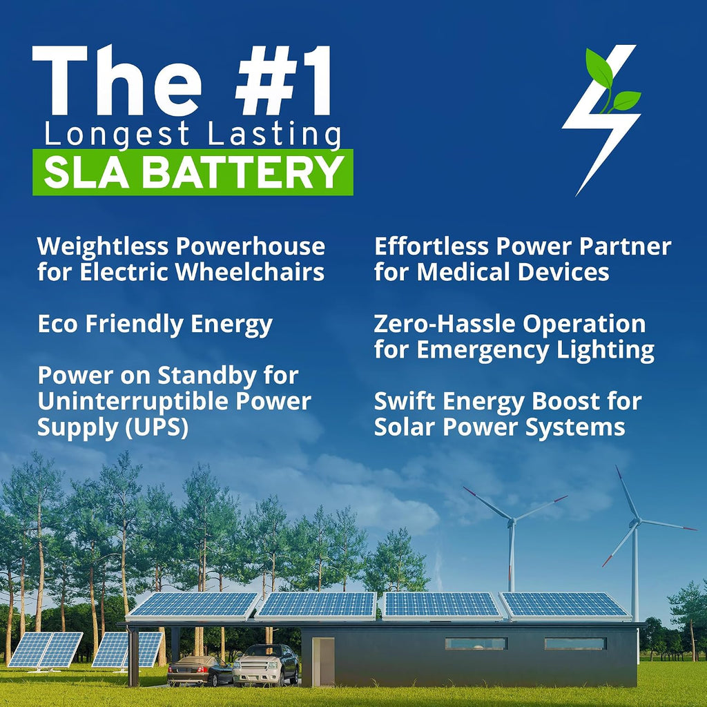 CB CHROMEBATTERY 12V 35AH T6 Maintenance-Free Battery for Lawn Mowers, Snow Blowers, Solar Energy, UPS Systems, and More - Threaded (T6) Terminal - 2 Pack