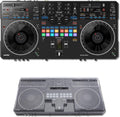 Pioneer DDJ-REV5 4-Deck DJ Controller with Decksaver DS-PC-DDJREV5 Polycarbonate Cover