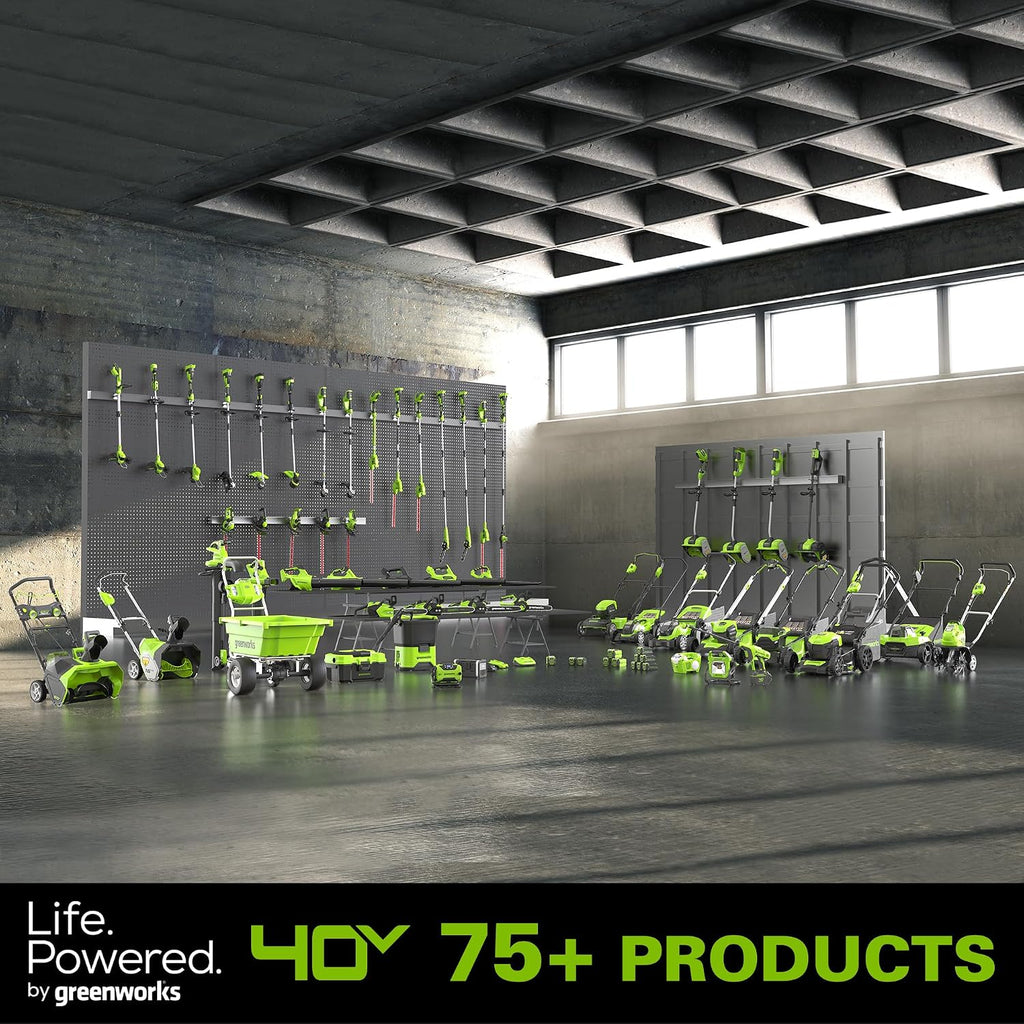 Greenworks 40V (160 MPH / 700 CFM) Cordless Brushless Axial Leaf Blower, 8.0Ah Battery and Charger Included