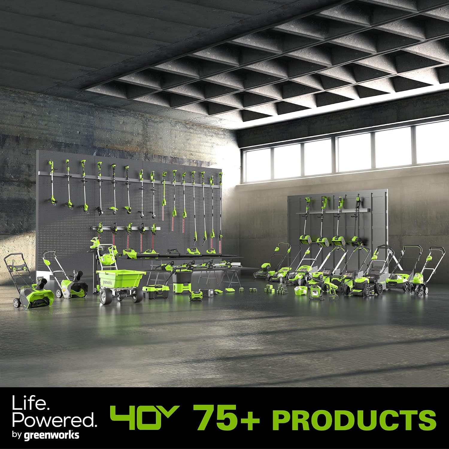 Greenworks 40V (160 MPH / 700 CFM) Cordless Brushless Axial Leaf Blower, 8.0Ah Battery and Charger Included