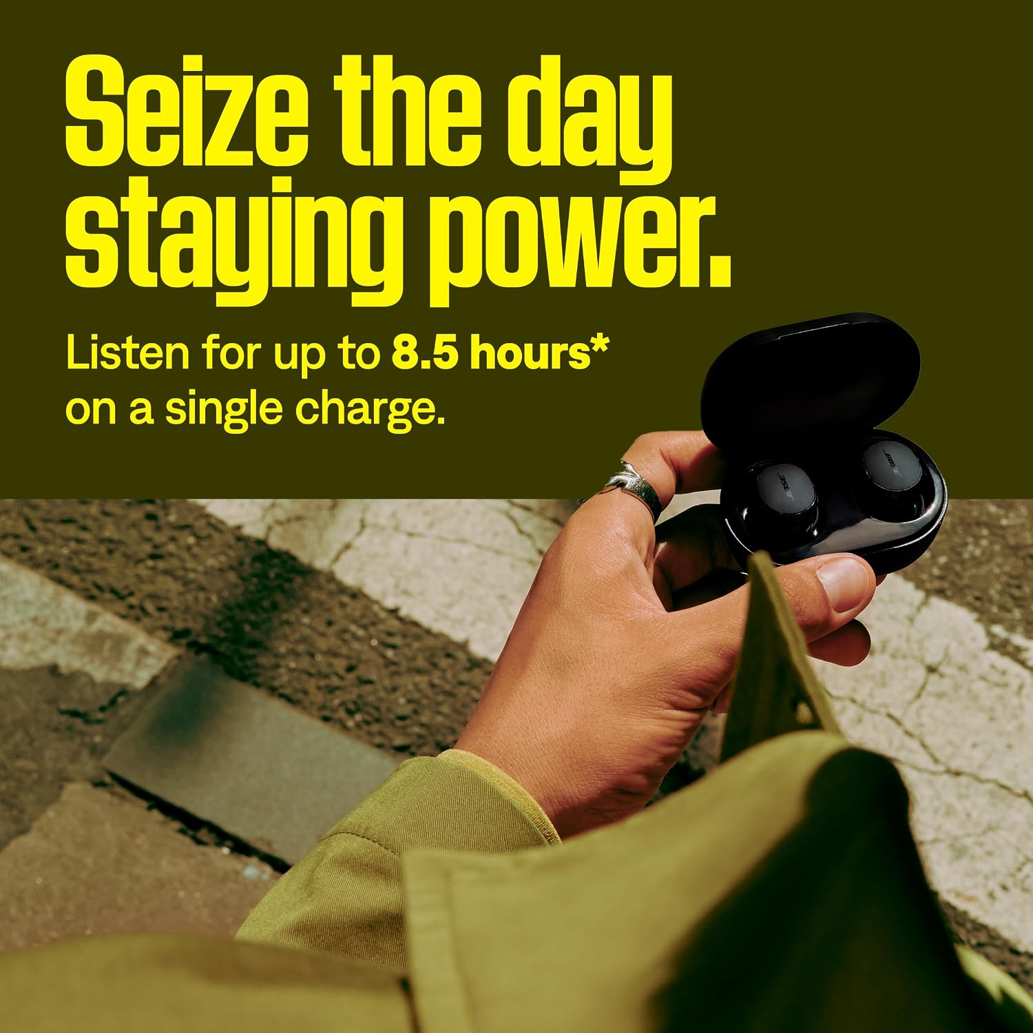 Bose QuietComfort Earbuds - True Wireless Bluetooth Earbuds with Active Noise Cancellation and Mic, USB-C Charging, IPX4 Rating, Up to 8.5 Hours of Playtime, Black