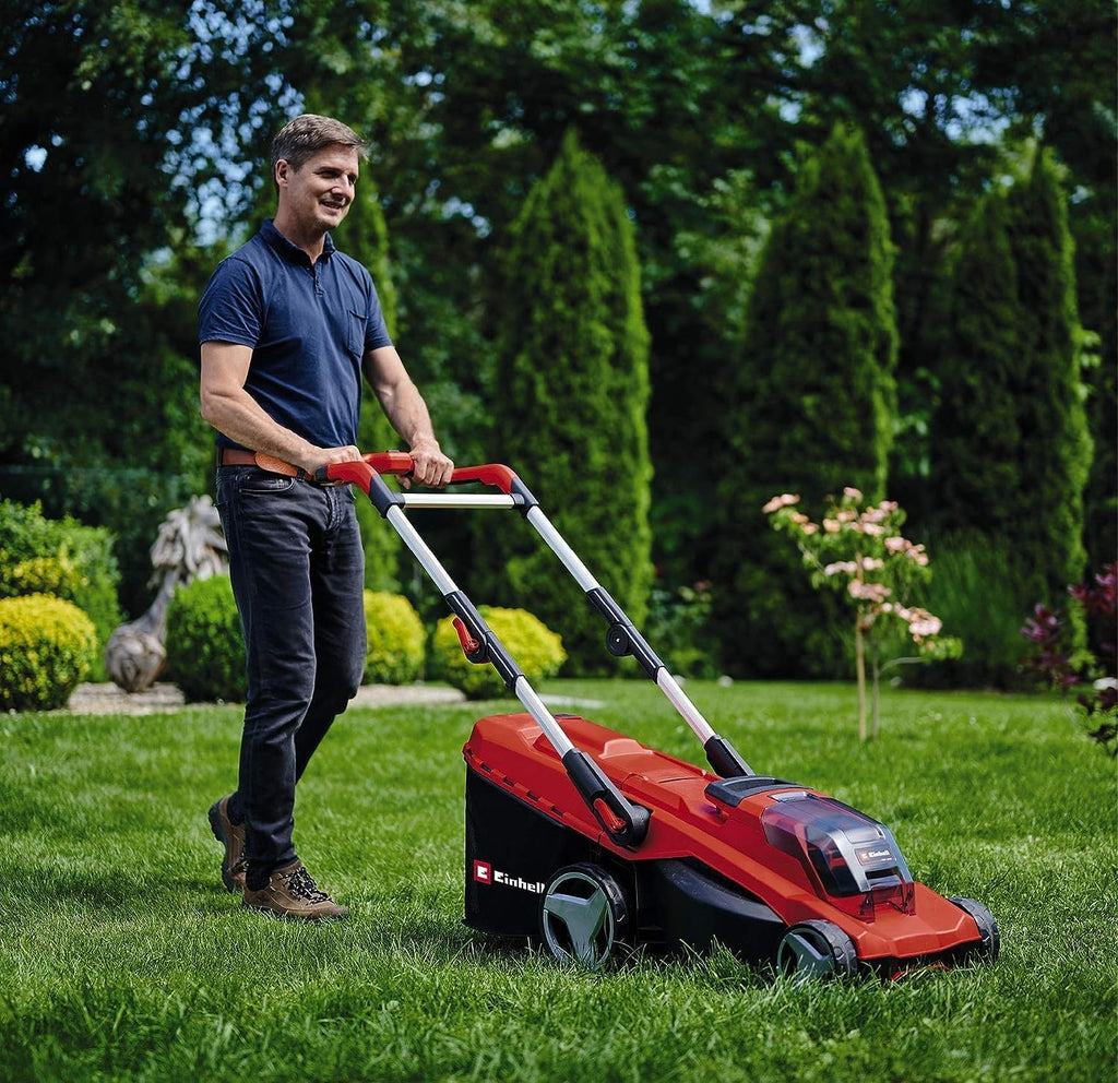 Einhell Power X-Change 36/41 Cordless Lawnmower - 36V, 41cm Cutting Width, 50L Grass Box, 6 Cutting Heights - GP-CM 36/41 Li Solo Battery Lawn Mower (Battery Not Included)