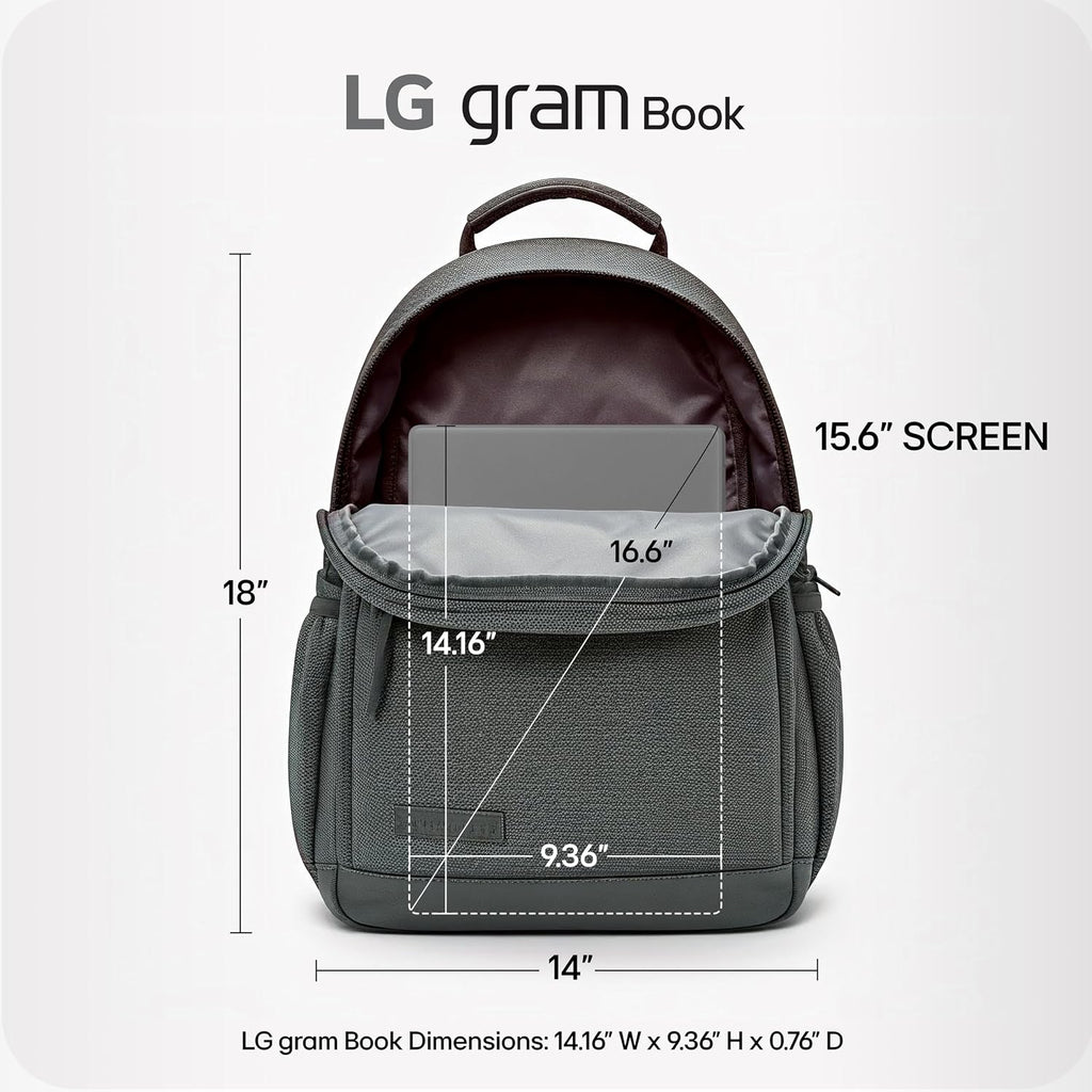 LG gram Book 15-inch Lightweight Laptop Computer, Intel Core i5-1334U Processor, Windows 11 Home, 8GB RAM, 256GB SSD - Titan Silver