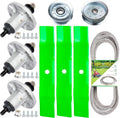 48 Inch Mower Deck Rebuild Kit Fits for John De ere E160 E140 E150 E170 X165 E100 3 Spindles GY20454 GY21098 3 Blades GY208522 2 Idler GY20067 GY22082 1 Belt GX20571