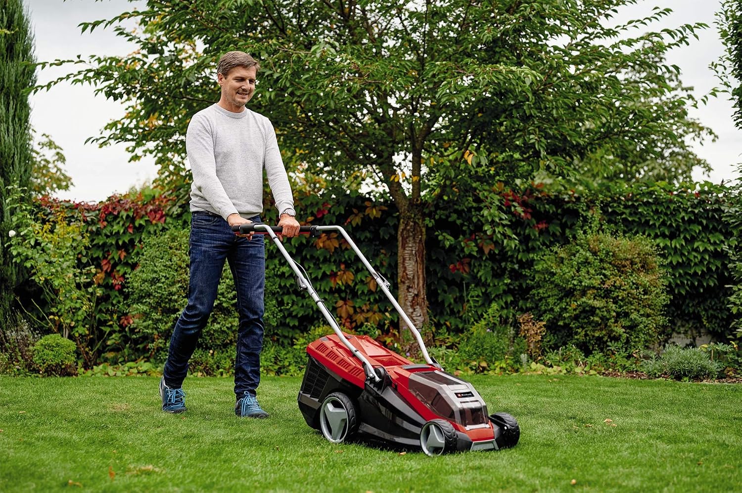 Einhell GE-CM 36/36 Li (2 x 4.0 Ah) Kit, Cordless Lawnmower