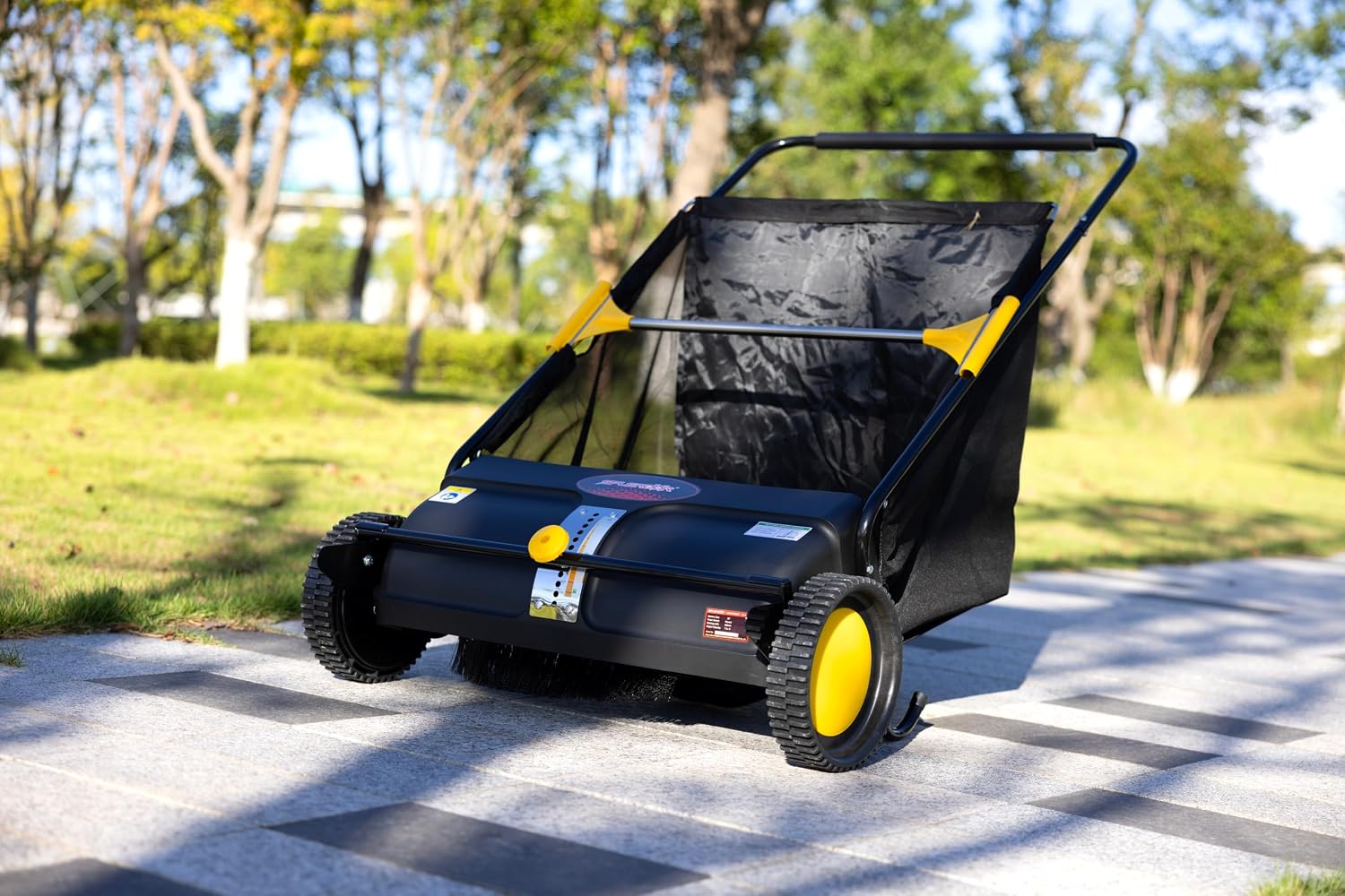 SPLENDOR LS-650A2 26-Inch Walk-behaind Push Lawn Sweeper Yard Sweeper Road Sweeper
