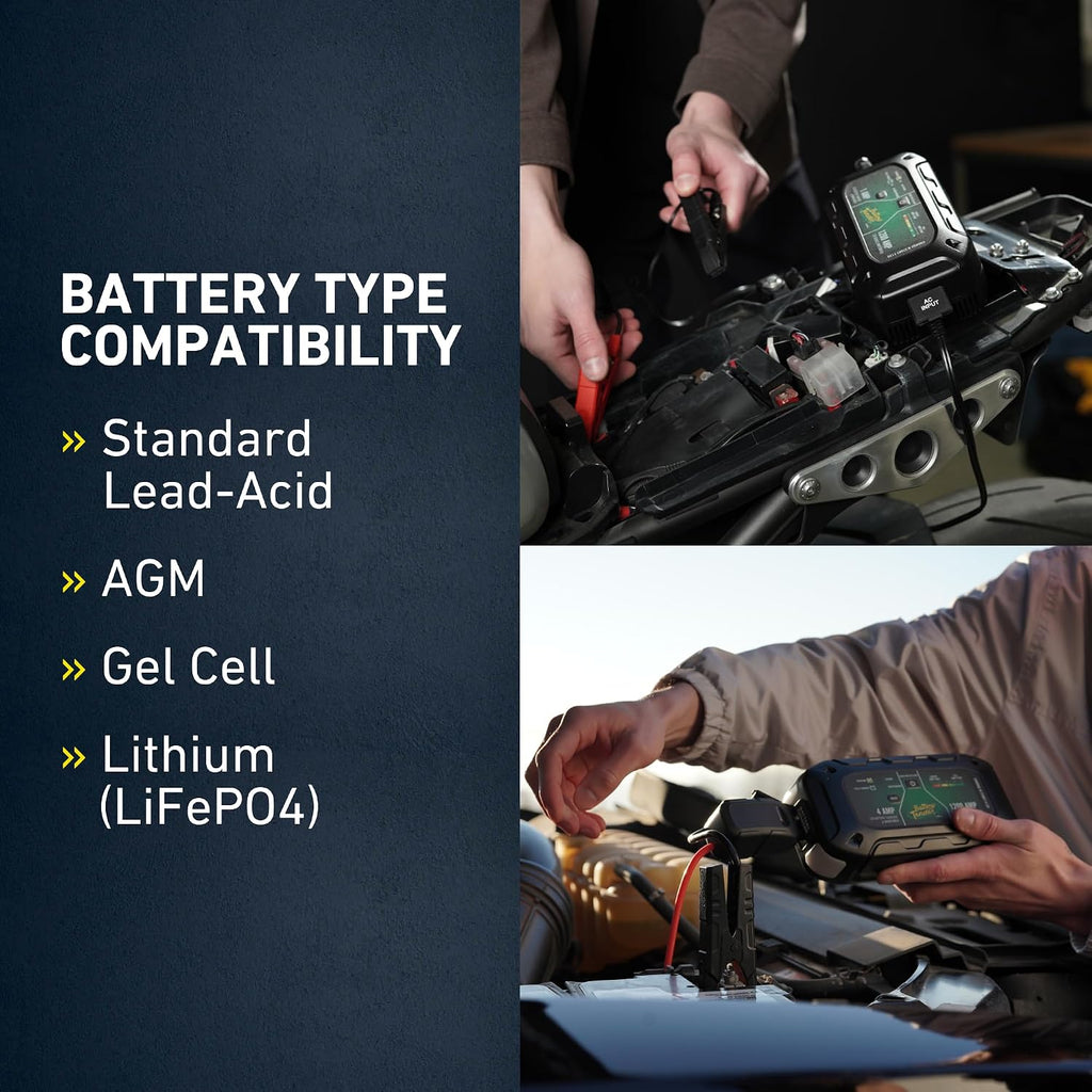 Battery Tender Charge N Start 1100 - Smart 12V/1 AMP Battery Charger and 1000 AMP Jump Starter Combo | 2-in-1 Battery Maintainer for Cars, Motorcycles, ATVs (USA Engineered)