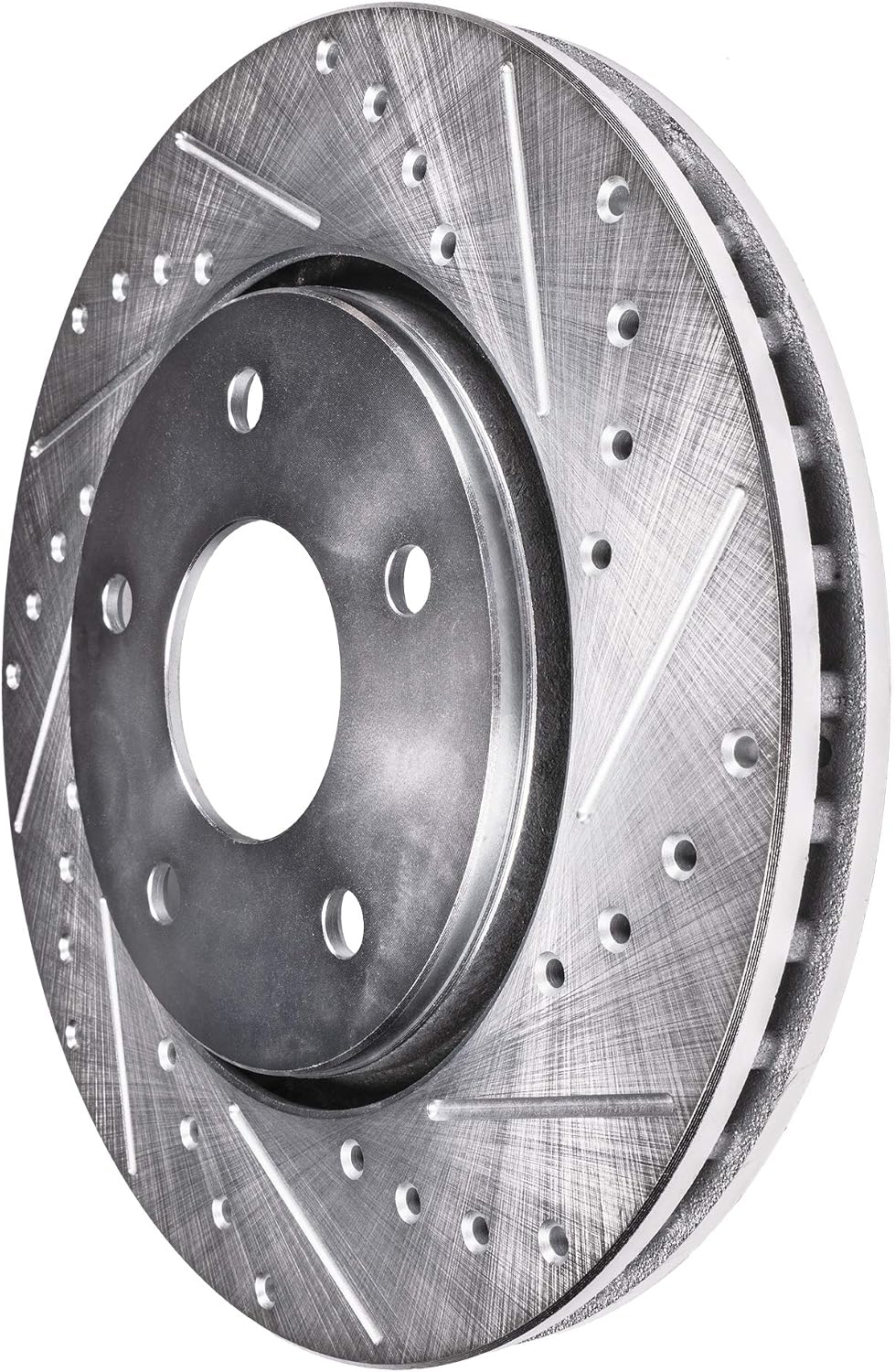 Detroit Axle - 8pc Brake Kit for 2015 Subaru Legacy [2.5L] Drilled and Slotted Disc Brake Rotors Ceramic Brakes Pads with Hardware Replacement : 11.54' inch Front and 11.81' inch Rear Rotor