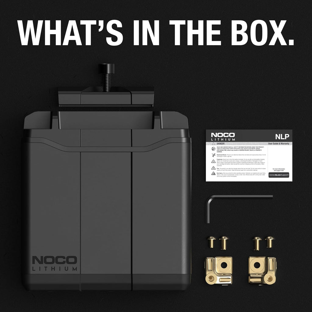 NOCO Lithium NLP30: Ultra-Light 12V Lithium Powersport Battery – Group 30 – 8Ah – 700A Start Power – Intelligent BMS – UL Certifiedc