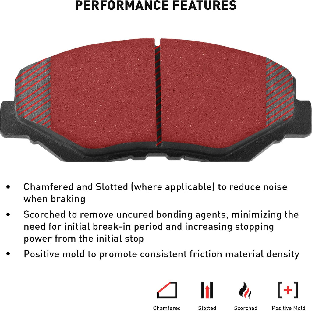 Dynamic Friction Company Front Brakes and Rotors| Automotive Replacement Brake Kits| Front 5000 Advanced Brake Pads and Rotors Kit| Fits 2022-2023 Acura MDX