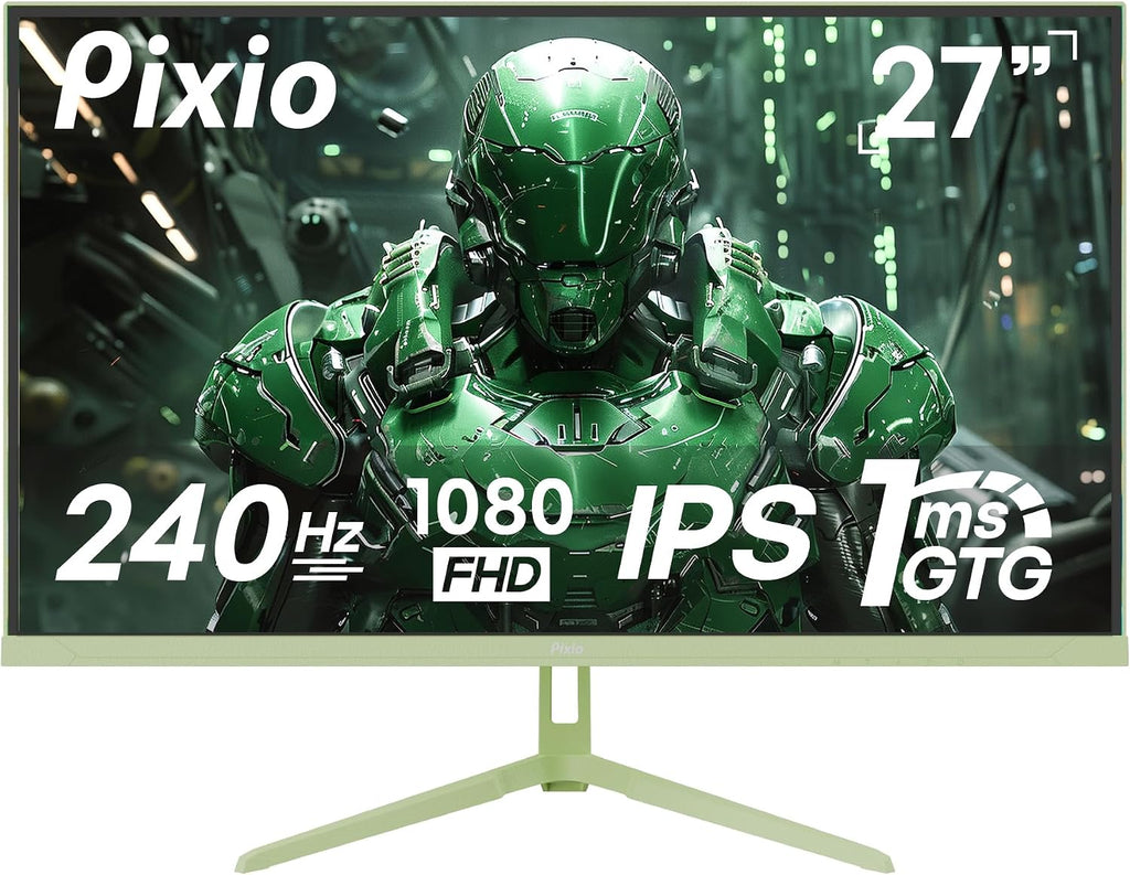 Pixio PX279 Wave Mint Green 27 inch 240Hz Refresh Rate FHD 1080p Resolution Fast IPS Panel 1ms GTG Response Time Gaming Monitor with Adaptive Sync
