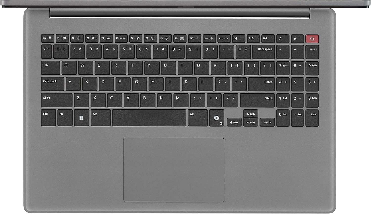 LG gram Book 15-inch Lightweight Laptop Computer, Intel Core i5-1334U Processor, Windows 11 Home, 8GB RAM, 256GB SSD - Titan Silver