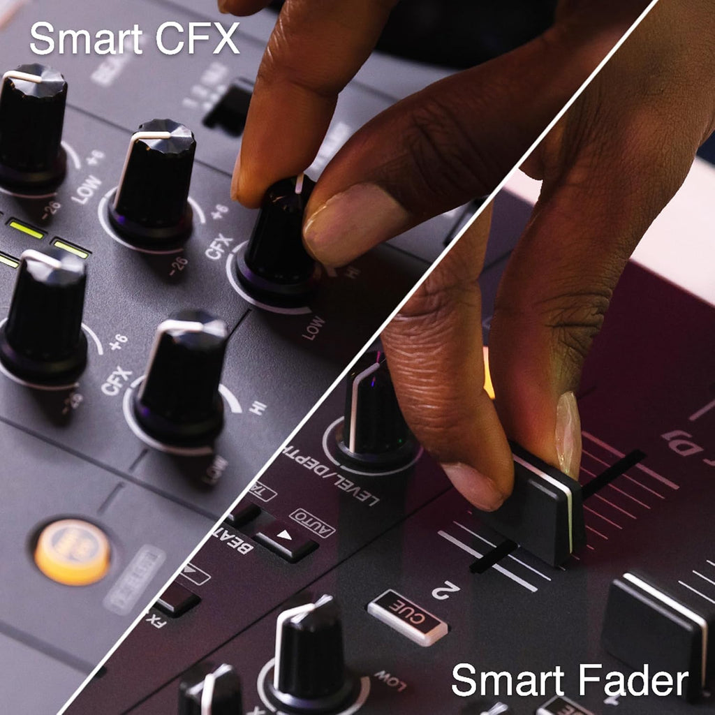 Pioneer DJ DDJ-FLX4 2-Channel DJ Controller - Black Bundle with Gator Case, Headphones, and Austin Bazaar Polishing Cloth