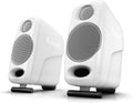IK Multimedia iLoud Micro Monitor White 50 watt Portable Wireless Bluetooth Studio Reference Monitors, Dual Speakers for Music Production, Mixing, Mastering, Composing, producing and DJs