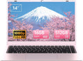 2026 Pink Laptop, Pentium Gold 6500Y Processor(Up to 3.4 GHz),16GB RAM 512GB SSD,14 Inch FHD IPS Display, 5000mAh Battery,Type-C