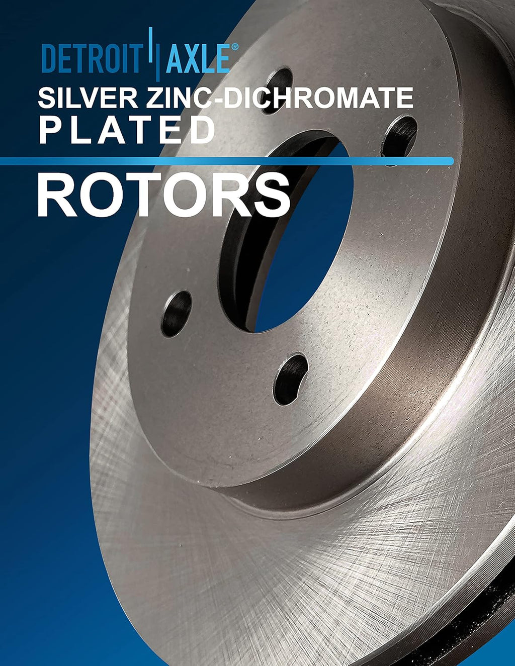 Detroit Axle - Front Brake Kit for Hyundai Accent Kia Rio 2018-2022, 11.02' inch Disc Brake Rotors Ceramic Brake Pads with Hardware 2019 2020 2021 Replacement