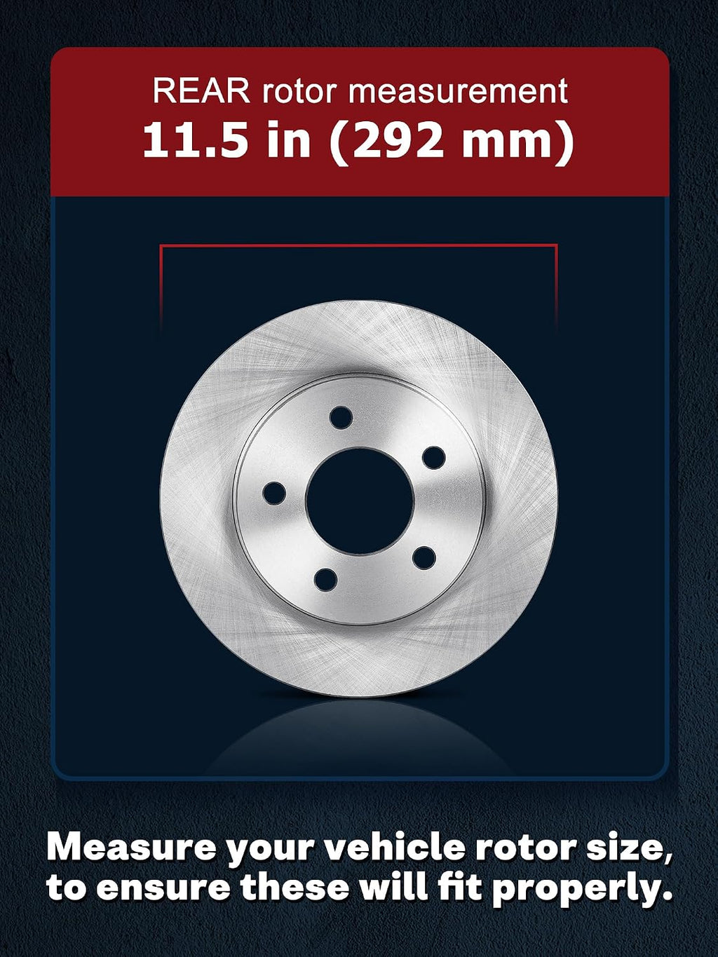 ALLCOMBO 11.65' Front and 11.5' Rear Brake Kit for 2013 2014 2015 Chevrolet Malibu, 2016 Chevy Malibu Limited, for Buick LaCrosse Regal Brakes and Rotors Kit Front and Rear, Ceramic Replacement