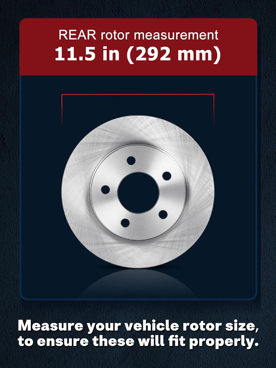 ALLCOMBO 11.65' Front and 11.5' Rear Brake Kit for 2013 2014 2015 Chevrolet Malibu, 2016 Chevy Malibu Limited, for Buick LaCrosse Regal Brakes and Rotors Kit Front and Rear, Ceramic Replacement