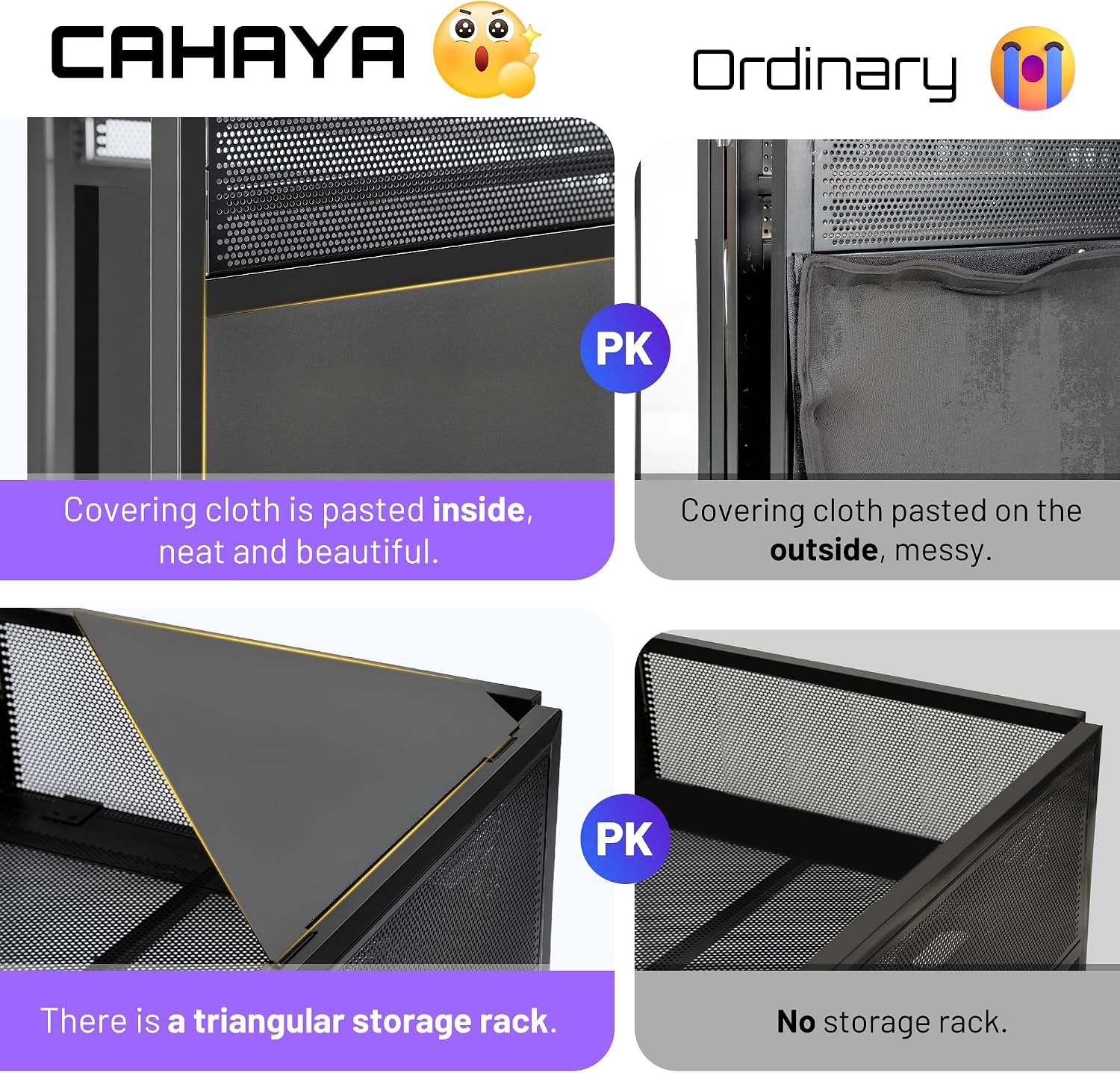 CAHAYA DJ Booth Stand Portable – DJ Table Facade for Laptop & Controller Double Top Corners Black & White Scrims for Lighting Easy Setup Foldable Storage with Bag 40'L x 20'W
