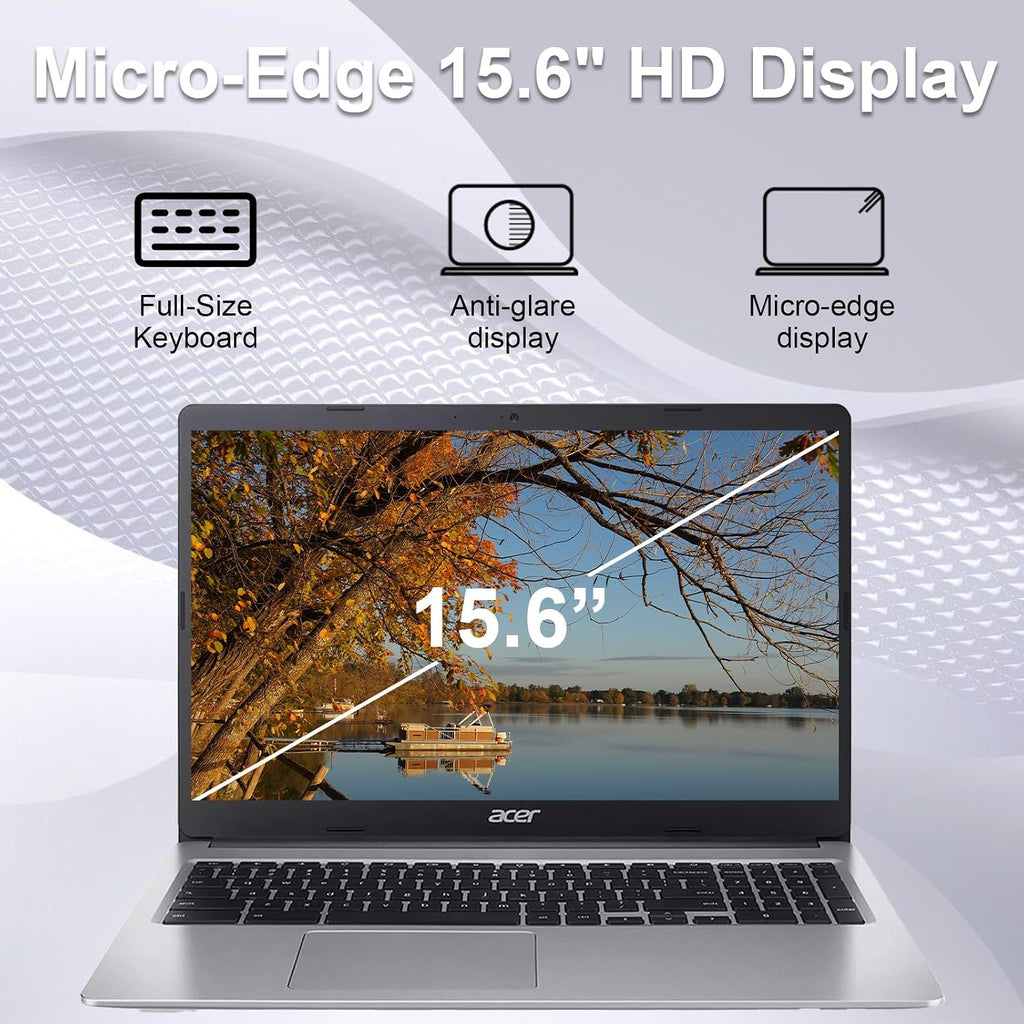 Acer Chromebook 315, 15.6' Business Laptops, HD Display, Intel Celeron N4020, Intel UHD Graphics 600, 4GB LPDDR4 RAM, 64GB eMMC, Webcam, WiFi, Bluetooth, Chrome OS