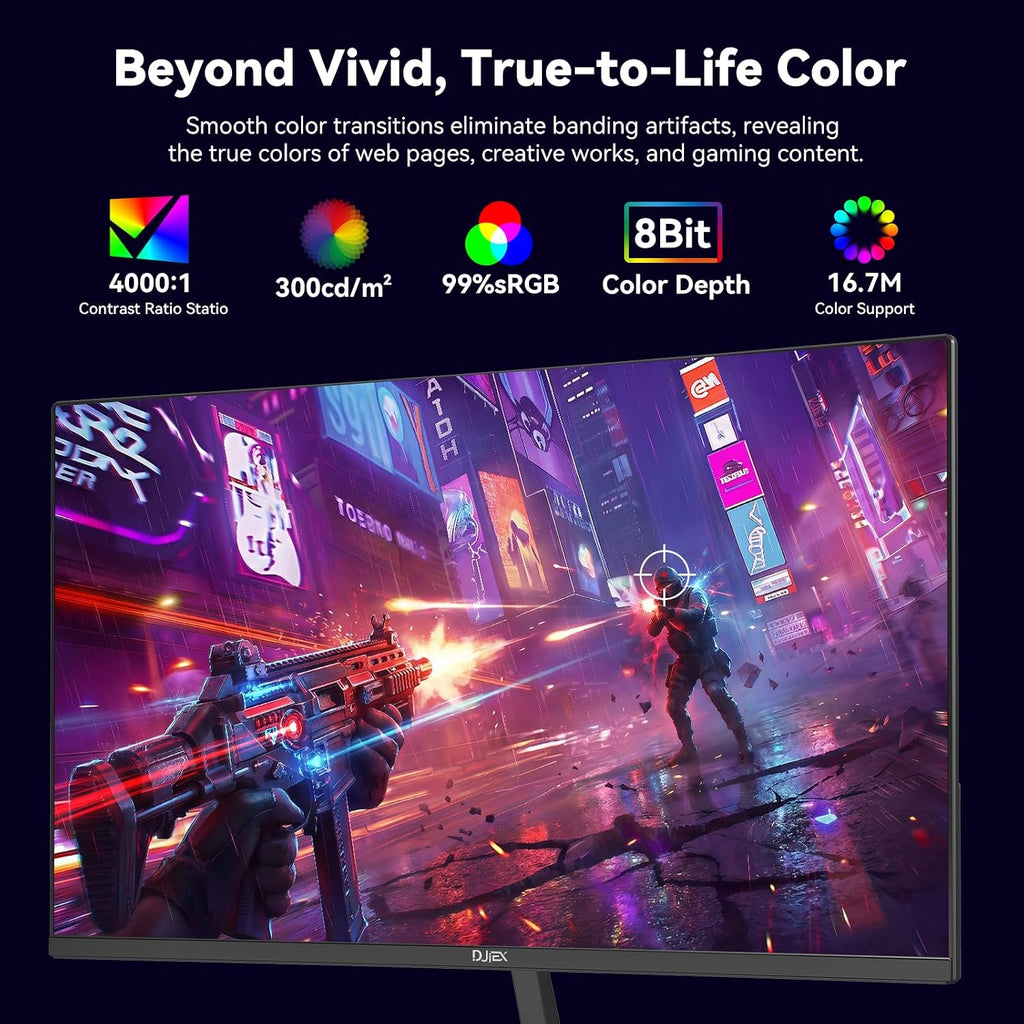 24 Inch Curved 200hz Gaming Monitor, FHD 1080p Computer Monitor with 3000R, 4000:1 Contrast, 1ms Response Time, 99% sRGB, AMD FreeSync, Eye Care, HDMI 2.0 & DP 1.4, VESA Mount, for Game & Office