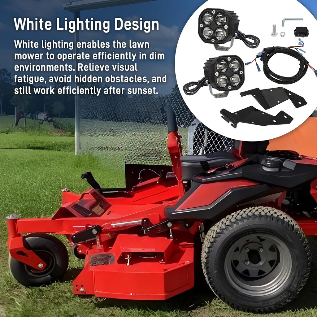 Lawn Mowers LED Headlight Kit Compatible with Gravely PT ZX ZT HD PT Pro-Turn Z & Ariens Apex, Zenith Zero Turn Mowers - Replaces 79108600