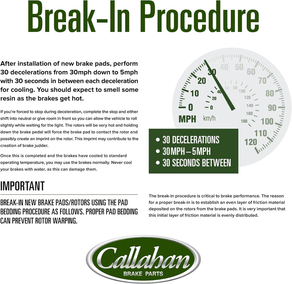 Callahan Brake Parts Front and Rear Brake Kit For Buick Encore 2018-2022, Chevrolet Trax 2018-2022 [Model Specific] Replacement Brake Rotors with Ceramic Brake Pads