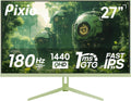 Pixio PX278 Wave Mint Green 27 inch 180Hz Refresh Rate Quad HD 1440p Resolution Fast IPS Panel 1ms GTG Response Time Built-in Speakers Gaming Monitor with AMD FreeSync