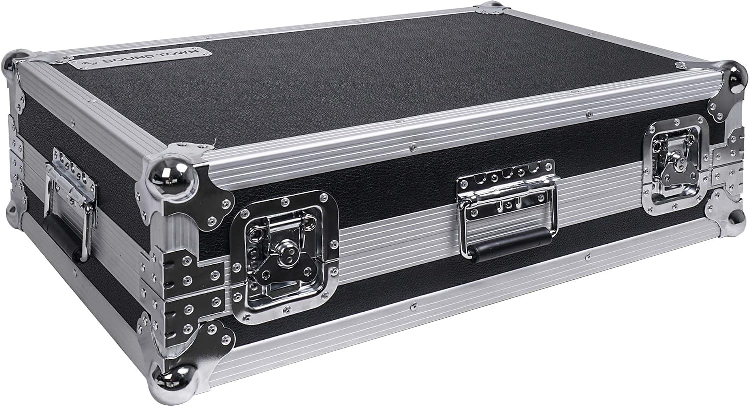 Sound Town Guitar Pedal Board Case w/Wheels, Tape Fastener and High Density Foam, ATA Road Case, Interior: 26'' x 16' (STRC-PDLW)