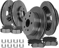 SCITOO Front 12.64' Rear 11.93' Brake Pads and Rotors Kits Fit For Chevrolet Equinox 2010-2017,For GMC Terrain 2010-2017