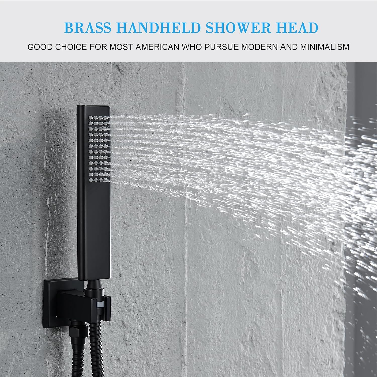 Shower Faucet Set, Matte Black Shower System with Rain Shower and Handheld Bathroom Rainfall Ceiling 12 Inch Shower Set with Valve