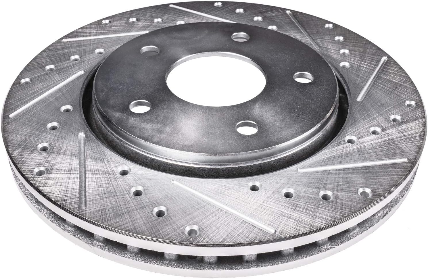 Detroit Axle - Rear Brake Kit for 2005-2023 Chrysler 300, 2009-2023 Dodge Challenger 2006-2023 Charger 2005-2008 Magnum, Drilled & Slotted Brake Rotors and Ceramic Brakes Pads Replacement