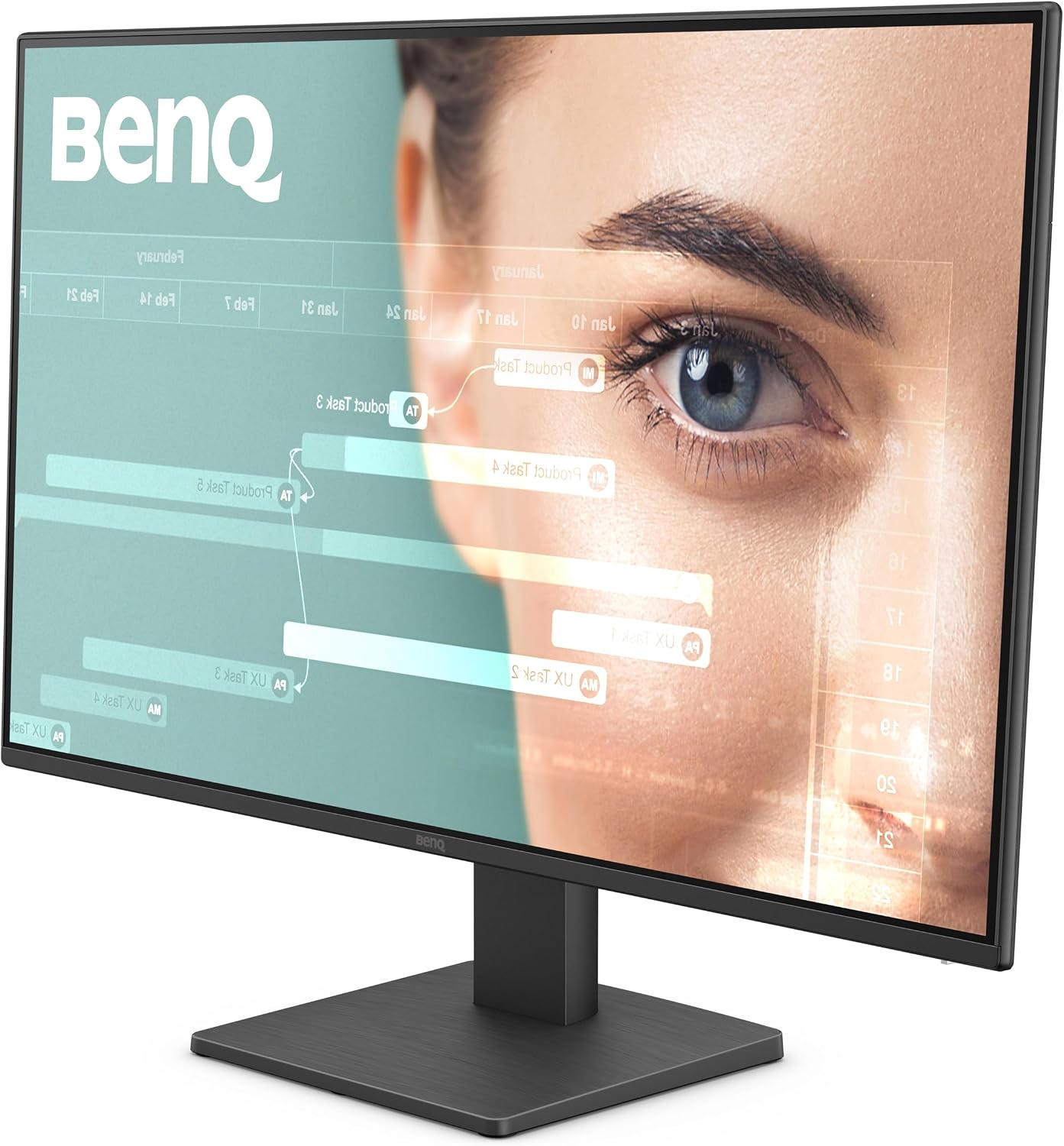 BenQ GW2791 27' 1080p FHD 100Hz IPS Eye-Care Monitor, HDMI, DisplayPort, 1080x1920, Ultra Slim Bezel, TUV-Certified, Flicker-Free, Low Blue Light Plus, Eye-CareU