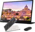 Lenovo ThinkVision M14 14 Inch, 1920 x 1080y, IPS, 2 USB Type-C Portable Travel Monitor Bundle with Black Marble Bluetooth Folding Wireless Keyboard, and Black Pebble M355 Bluetooth Wireless Mouse