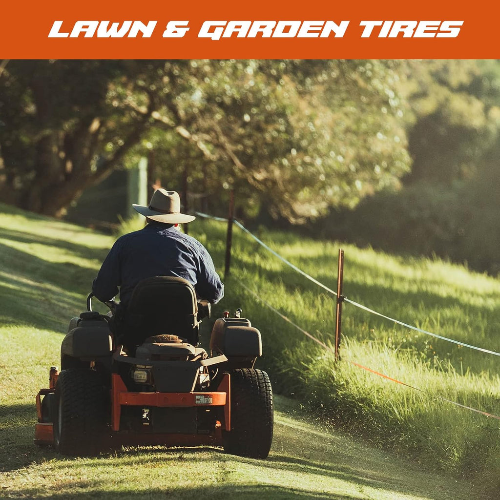 HALBERD 2 PCS 24x12.00-12 Lawn Mower Tires 4PR Turf Saver Lawn & Garden Tires for Garden Tractor Riding Mower, Tubeless