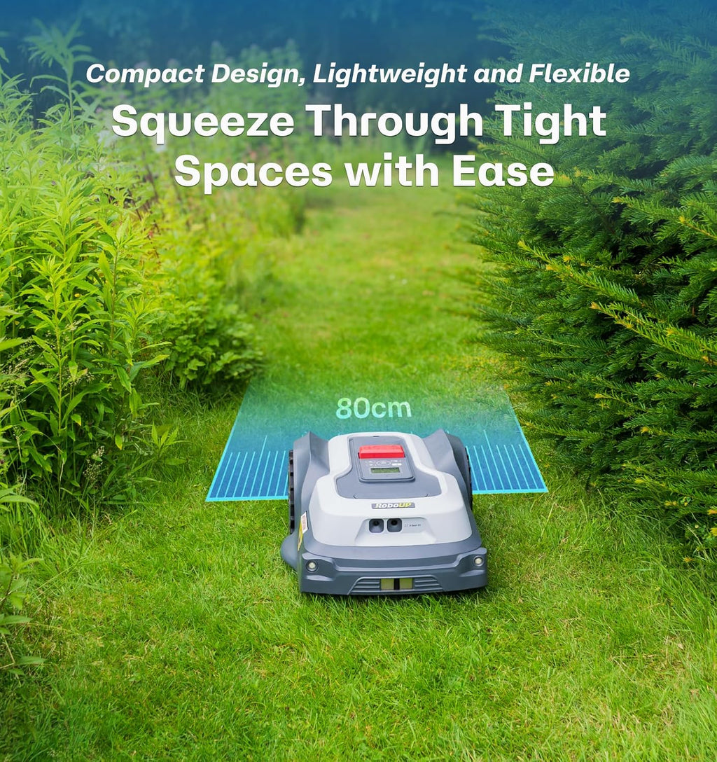 T1200Pro Wire-free Robot Lawn Mower with 24 Replacement Blades, Automatic Robot Mower for 0.37 Acre, RTK+Vision, AI Obstacle Avoidance, Adjustable Cutting Height Multi-Zone Mowing Robotic Mower
