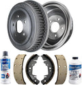 Detroit Axle - Rear Brake Kit for 1996-2000 Chrysler Town & Country Dodge Grand Caravan Plymouth Grand Voyager Semi-Metallic Brake Shoes Brake Drums Replacement