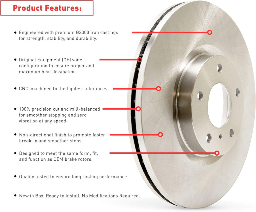Dynamic Friction Company Brake Kit For 2009-2014 Hyundai Sonata; 2013-2016 Kia Optima| Front and Rear 4000 HybriDynamic Brake Pads and Rotors Kit