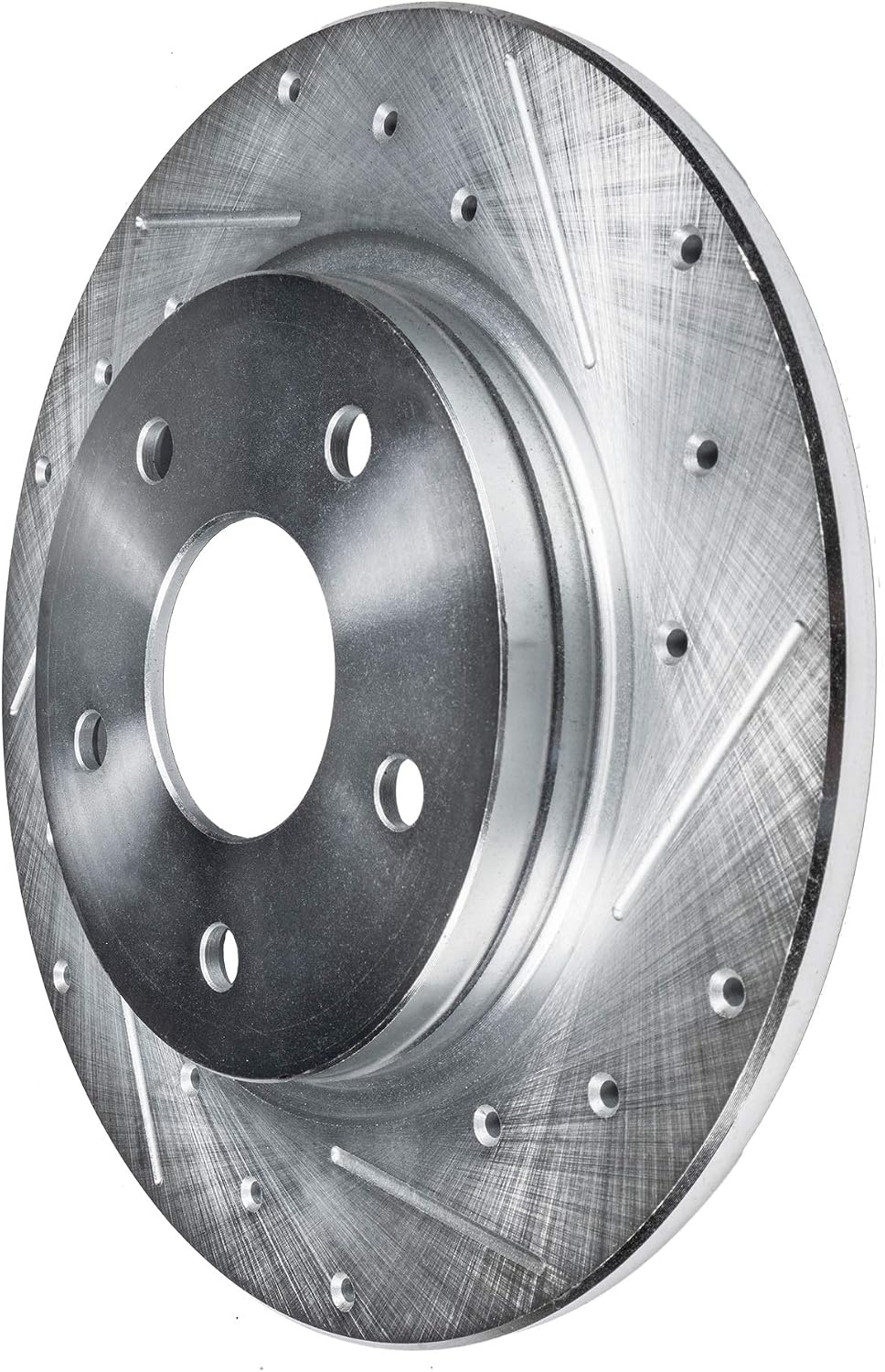 Detroit Axle - Rear Brake Kit for Subaru Impreza Crosstrek Forester XV Crosstrek, Drilled and Slotted Disc Brake Rotors Ceramic Brakes Pads with Hardware Replacement : 10.79' inch Rotor
