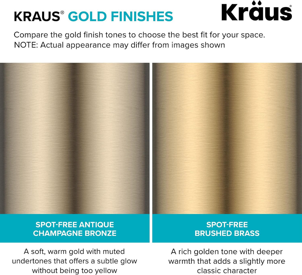 KRAUS Indy Centerset Bathroom Faucet in Spot-Free Brushed Brass/Matte Black with 2 Handles, Pop Up Drain and Supply Lines, FUS-14102SFBBMB