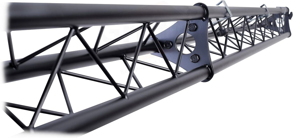 GRIFFIN Triangle Truss Extension Lighting System (Stage-MountPRO Series) – Installs on your Speaker Stands – DJ 2x Trussing Kit with C Clamps Mounting Brackets & Platform Hardware Set