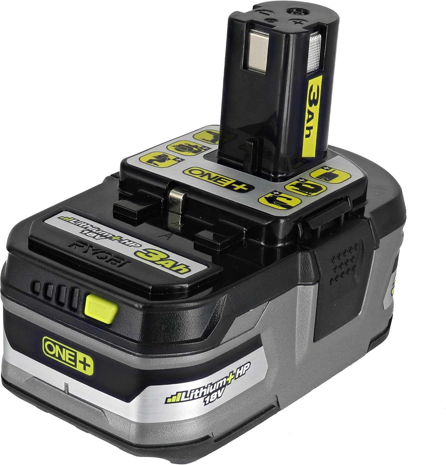 (2) Ryobi One+ 18v Lithium Plus HP Batteries 3Ah Li-Ion P191